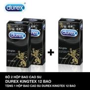 HCMMua 2 Tang 1Hai hop Bao cao su Durex Kingtex om khit.Tang 1 hop cung