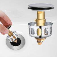 99 Universal All Brass Pop-Up Bounce Core Basin Drain Filter Hair Catcher Sink Strainer Bathtub Stopper Bath Plug Bathroom Tool