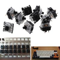 【▼Hot Sales▼】 biyangbiao 10ชิ้นคีย์บอร์ดแบบกลไก Gateron Mx Pin เคสโปร่งใสสวิตช์สีดำ