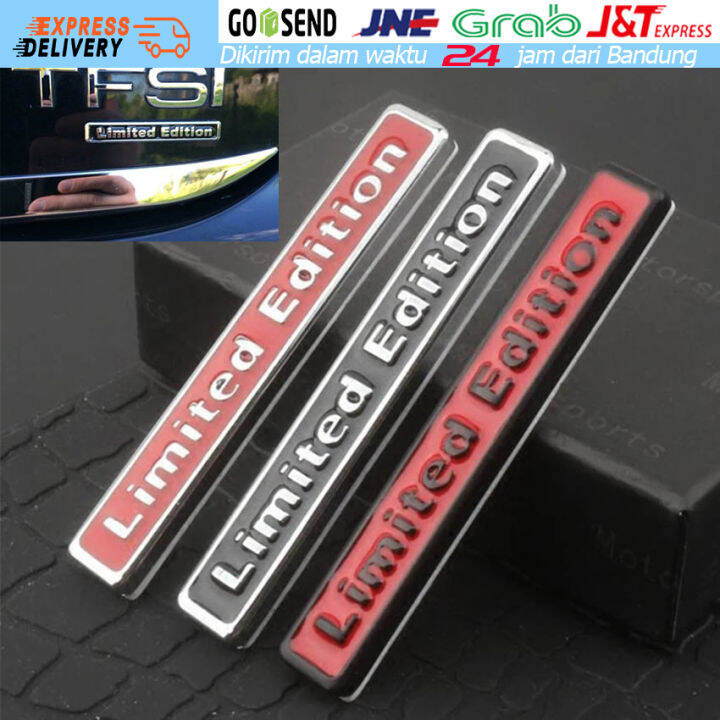 Stiker Emblem Limited Edition Sticker Mobil 3D Bahan Metal Chrome ...