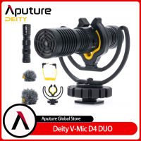 Deity V-Mic D4 Duo Dual Head Cardioid Microphone Wireless On-camera Mic for Mobile DSLR Video Youtube Live Streaming