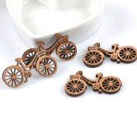 【YF】❐♤  20pcs 49x29mm bicycle Pattern VINTAGE wooden Scrapbooking Carft Accessories Decorations M1676