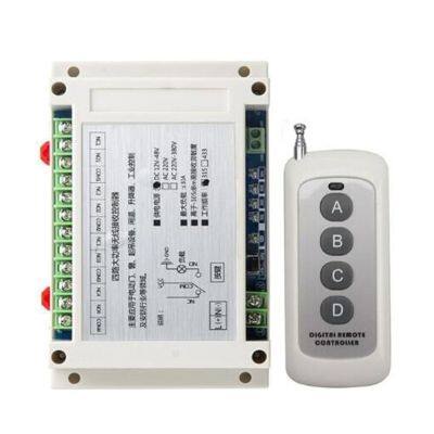 รีโมทคอนโทรลไร้สาย315Mhz 433Mhz ตัวส่งสัญญาณตัวรับสัญญาณ RF DC 12V 48V