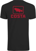 Costa Del Mar Mens Emblem Bass Short Sleeve Crewneck T Shirt