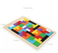 [COD] ไม้ Tetris Tangram Puzzle 40 Pcs Block Inligence สำหรับเด็กก่อนวัยเรียนTangramของเล่นสำหรับเด็กของเล่นสำหรับเด็กปัญญาไม้ของเล่นสำหรับเด็กผู้หญิงของเล่นสำหรับเด็กผู้ชาย