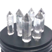 HONG ✨Hot Sale 1Pc Clear Quartz Crystal Point Natural Wand Specimen Reiki Healing Stone