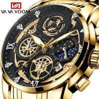 In 2022 the new stars man hollow-out the tourbillon calendar quartz watches waterproof watch mens watch --Mens Watch238812✹❅✧