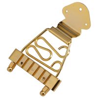 【Free-delivery】 Al-Kitaab Trapeze Tailpiece Bridge Wired Frame สำหรับกีตาร์แจ๊ส Archtop 6สาย