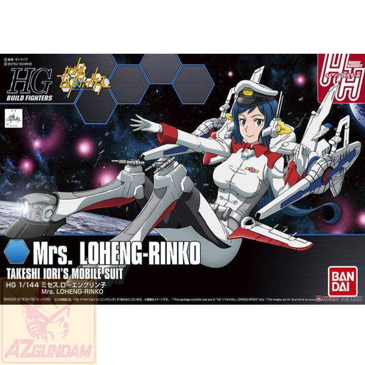 Đồ Chơi Lắp Ráp Mô Hình Gundam Bandai Anime Nhật HG BF Mrs. Loheng-Rinko 1/144 Series HG Build Fighters Đồ Chơi Lắp Ráp Mô Hình Gundam Bandai Anime Nhật HG BF Mrs. Loheng-Rinko 1/144 Series HG Build Fighters
