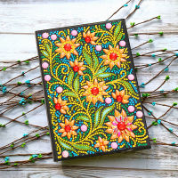 5D Diamond Painting Notebook Special Shaped New Arrivals Flower Diamond Embroidery Sale A5 Diary Book Mosaic Pictures Gift