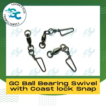 GOODCATCH Ball Bearing Swivel with 2 Solid Ring Fishing Buddy