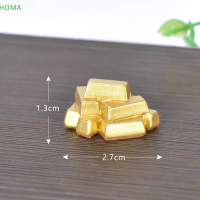 ?【Lowest price】HOMA ไมโครภูมิทัศน์ DIY เรซินงานฝีมือปีใหม่ทองอุปกรณ์เสริม Ingot Tree gourd Boat