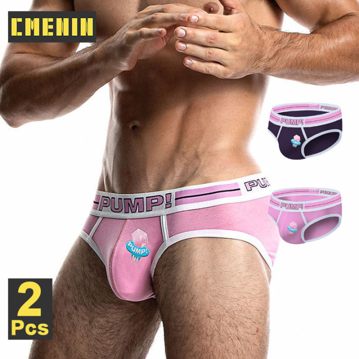 cmenin-pump-2pcs-hot-cotton-ชุดชั้นในชายเซ็กซี่กางเกงในชายกางเกง-breathable-ชุดชั้นในกางเกง-jockstrap-กางเกงในชายชุดชั้นใน-pu018