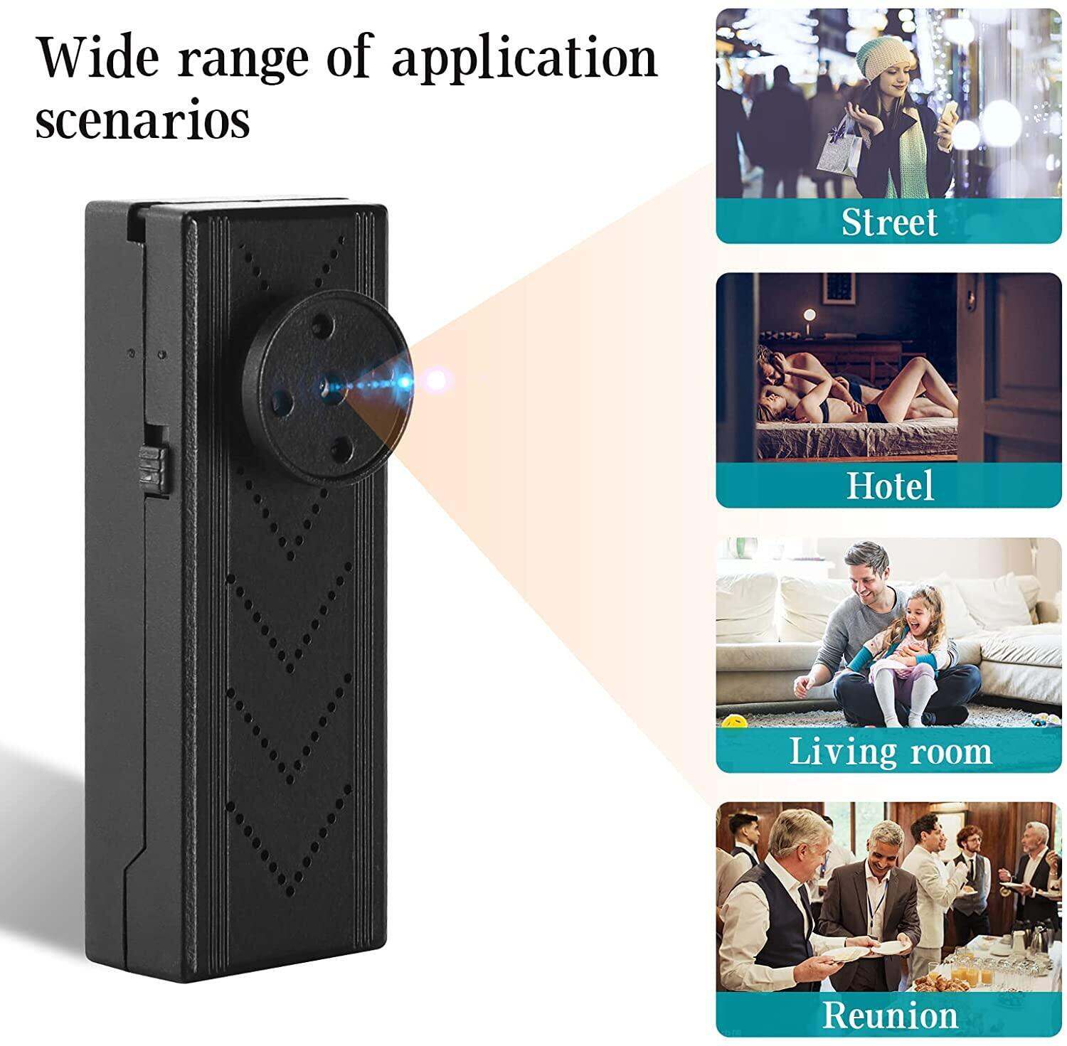 ZZOOI Mini Button Spy Camera Wireless Nanny Cam HD 1080P Hidden