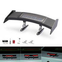 Mini Solar Car Rear Spoiler Light 12V Universal LED Flashing Warning Light with Smart Sensor Adjustable Waterproof Car Tail Wing