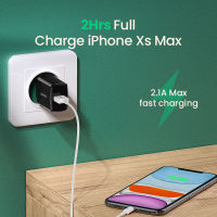 Ugreen 5V 2.1A USB Charger สำหรับ 14 13 12 Pro Max X 8 Fast Wall Charger Adapter สำหรับ Samsung S21 Xiaomi Redmi เครื่องชาร์จศัพท์