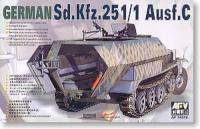 AFV Club AF35078 135 Scale เยอรมัน sd. Kfz.2511 ausf.c Half-Track armored Transport