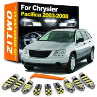 Zitwo 17ชิ้นสำหรับไครสเลอร์ PACIFICA 2003 2004 2005 2006 2007 2008รถโคมไฟ LED ภายในแผนที่โดมอ่านลำต้นชุดไฟชิ้นส่วน