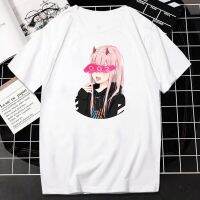 เสื้อยืด Darling In The Franxx อนิเมะญี่ปุ่นสำหรับเด็กผู้หญิงผ้าฝ้าย Zero Two ท็อปส์ซูคอรอบใหม่ฤดูร้อนขายส่งราคาถูกเสื้อยืดแบรนด์เสื้อยืดผู้ชายใส่ได้ทั้งชายและหญิง Xs-3xl สไตล์ป๊อป