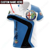 2023 NEW Style Alfa Romeo Polo Shirt Anime 3D Printing T Shirt For Mens Clothes Casual Quick Dry Oversized T-Shirt Unisex Short Sleeve TopNew product，Can be customization