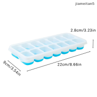 ?[Jiam] กล่องแม่พิมพ์ถาดน้ำแข็งทำจากซิลิโคน14ช่องอุปกรณ์ทำน้ำแข็งบาร์ไวน์ผับทนทานอุปกรณ์ในครัว