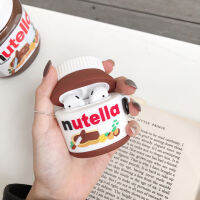 Nutella เคสใส่ซอสเฮเซลนัทสำหรับ AirPods 1 2 Pro 3กล่องชาร์จซิลิโคนนิ่มฝาครอบป้องกันหูฟังกันกระแทก