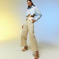 Foldover Straight Leg Pants