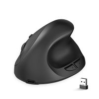 2.4G USB Rechargeable Wireless Vertical Mouse Ergonomics Mute 2400DPI Adjustable Mice for PC Laptop Home Office Windows Mac