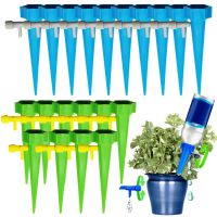 20pcs Adjustable Potted Automatic Watering Kits Plants Flower Auto Drip Irrigation Watering System Dripper Spike Accessories Watering Systems  Garden