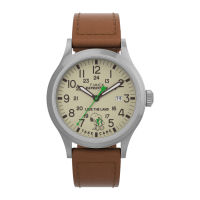 Timex TW4B25000 EXPEDITION SCOUT นาฬิกาข้อมือผู้ชาย สายหนัง สีน้ำตาล