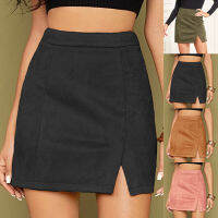 ROK High Waist กระโปรงดินสอเหนือเข่าผ้าโพลีเอสเตอร์สำหรับฤดูใบไม้ผลิและฤดูใบไม้ร่วงสำหรับกระโปรงสวมใส่ทุกวันป้องกันการซีดจาง