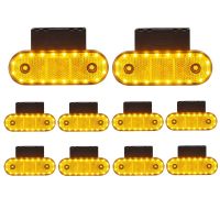 【CW】10Pcs Side Marker Lights For Trucks 24V LED Side Position Light Trailer Clearance Light Truck Lamp