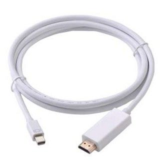 HOT!!ลดราคา สาย Mini DisplayPort DP to HDMI 1.8M 6FT 1080P Adapter Cable For Mac MacBook ##ที่ชาร์จ แท็บเล็ต ไร้สาย เสียง หูฟัง เคส Airpodss ลำโพง Wireless Bluetooth โทรศัพท์ USB ปลั๊ก เมาท์ HDMI สายคอมพิวเตอร์