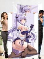 Genshin Impact โปสเตอร์พรม Keqing Merch Hentai Game Cg Tapestries ศิลปินอนิเมะแขวนผนัง Doujin Tapestries