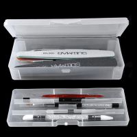 Double-layer Nail Art Tools Storage Box Tweezers Clippers Nail Brushes Pens Polishing Nail Buffer Files Rectangle Storage Box