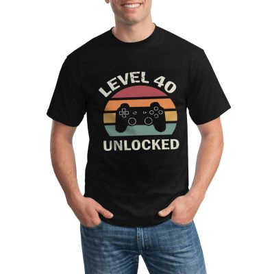 New Arrival Custom T-Shirt Urban 1980 40Th Level 40 Unlocked Game Gildan 100% Cotton