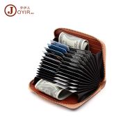 [COD] Vegetable Tanned Leather Organ Card Holder Large Capacity Multi-Card Ladies Short Wallet