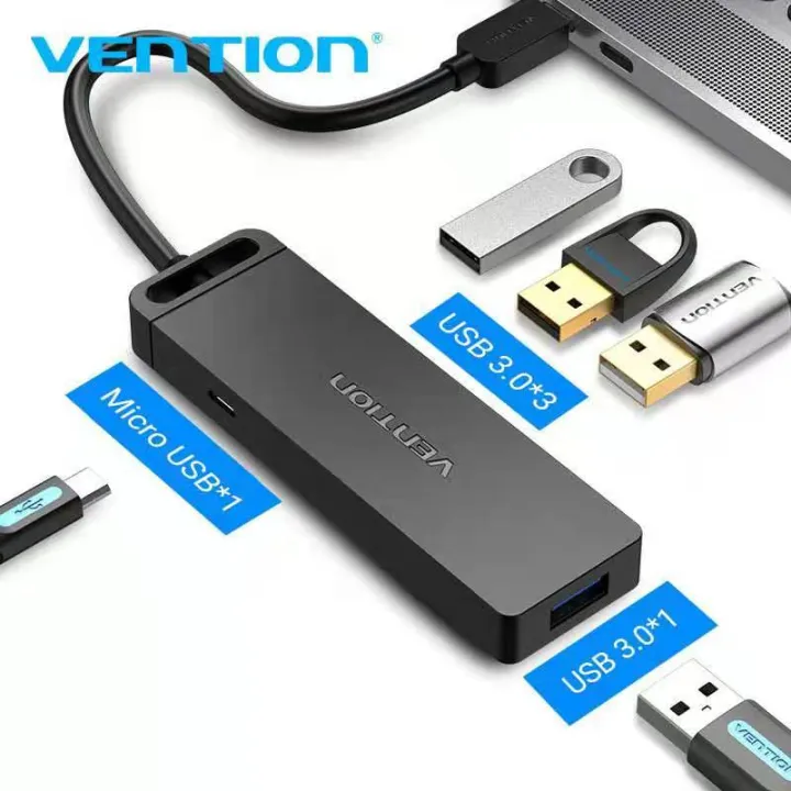 HOB Vention Type-C to USB HUB Splitter 4 Ports Hight Speed USB 3.0 ...