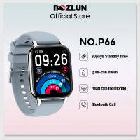 BOZLUN Smar tWatch 1.85 นิ้วสัมผัสเต็มรูปแบบบลูทู ธ พูดคุย 24 ชั่วโมงอัตราการเต้นหัวใจอย่างต่อเนื่องอินฟราเรดเลือดจริงออกซิเจนการนอนหลั Smartwatch