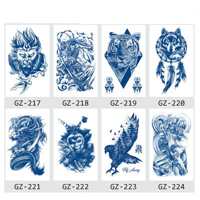 【cw】Net Red Herbal Juice Tattoo Sticker Semi-permanent Waterproof Sweat Resistant Tattoo ing Scar Tattoo Sticker ！