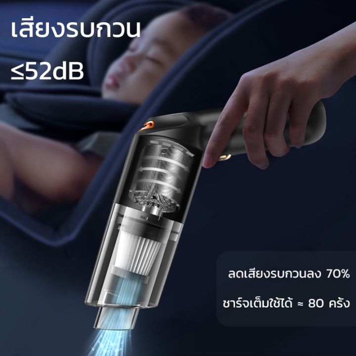 15000paเครื่องดุดฝุ่นไร้สายในรถ-ที่ดูดฝุ่นเล็กมือถือ-เครื่องดุดฝุ่นรถยนต์-พกพา-เครื่องดูดฝุ่นจิ๋วcar-vacuumใช้ในบ้าน-นอน