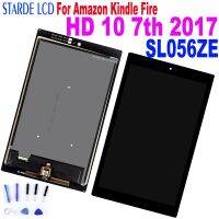 [Hot K] จอ LCD หน้าจอ LCD สำหรับ2017 SL056ZE 7th Amazon Kindle Fire HD 10รุ่นใหม่ล่าสุด10.1นิ้วพร้อมดิจิไทเซอร์ประกอบเต็มตัวเครื่องหน้าจอสัมผัส Assembl