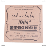 sksbvx 4ชิ้น/เซ็ตสายอูคูเลเล่สีขาวไนลอน U105 A E C G Tuning Ukulele String