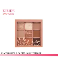 ETUDE Play Color Eyes #Muhly Romance (0.7 g x 9 colors) อีทูดี้ (อายแชโดว์พาเลทโทนชมพูทุ่งดอกหญ้ามุลลี่)