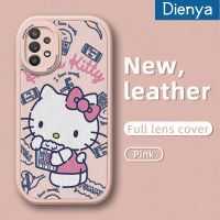 เคสปลอกสำหรับ Samsung Dienya A32 5G M32 5G A32 4G A33 5G เคสการ์ตูนน่ารักลาย Hello Kitty Cat ดีไซน์ใหม่หนังนิ่มเคสป้องกันกล้องคลุมทั้งหมดเคสสีกันกระแทกขอบนิ่ม