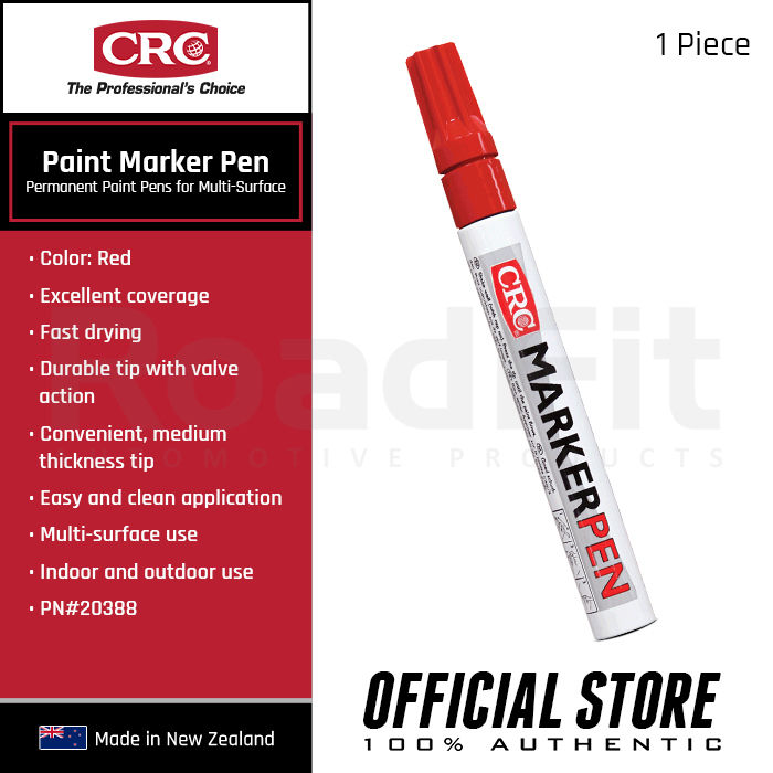 CRC Paint Marker Pen Red - 20388 - CRC