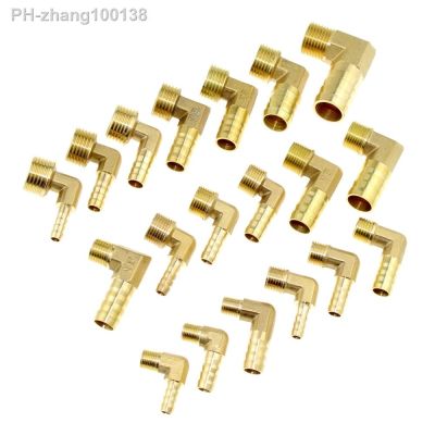 Brass Hose Barb Fitting Elbow 6mm 8mm 10mm 12mm 16mm To 1/4 1/8 1/2 3/8 quot; BSP Male Thread Barbed Coupling Connector Joint Adapter