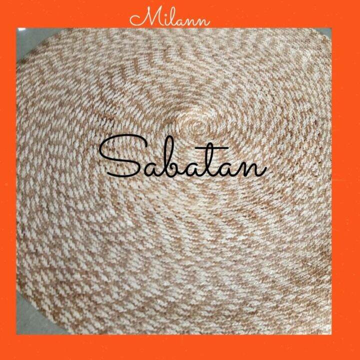 [Decorative mat] SABATAN Buri Mat / Carpet Banig 60 Diameter Lazada PH
