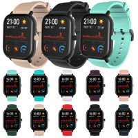 สายนาฬิกาซิลิโคนนิ่ม20มม. สำหรับ Huami Amazfit GTS 2 3 2e สร้อยข้อมือกีฬาสำหรับ Huami Amazfit Bip U Bip S GTR 42มม. อุปกรณ์สายรัด