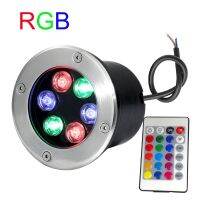 Waterproof led light garden underground 3W6W18W IP67Outdoor Buried Garden Path Spot Recessed Remote control RGB LED buried lamp